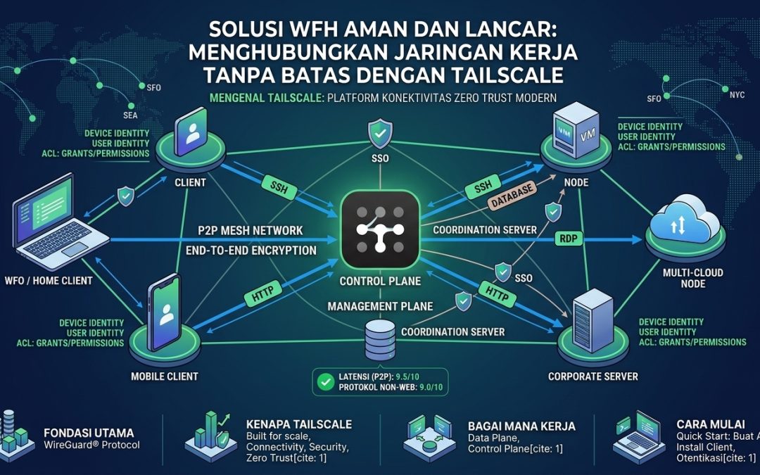 Solusi WFH Aman dan Lancar: Menghubungkan Jaringan Kerja Tanpa Batas dengan TAILSCALE